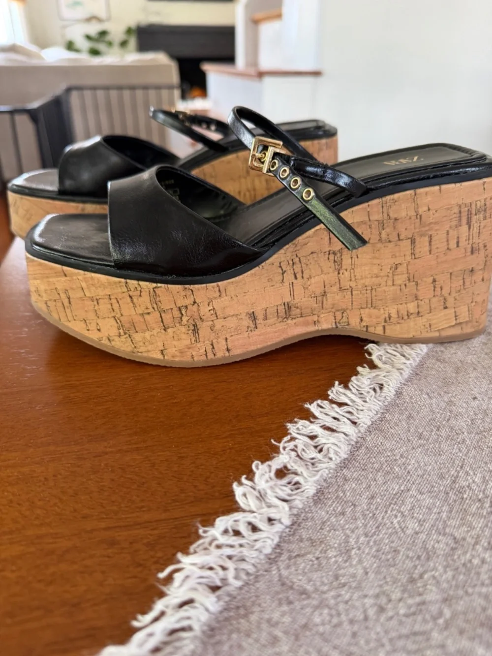 Zara chunky wedge sandals